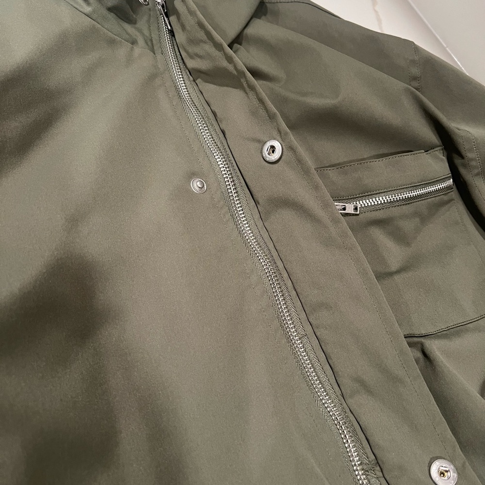 F.F LA Men's‎ Olive green woodstone jacket size large FLAWS NOTED IN LISTING - Picture 9 of 14